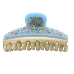 Alexandre De Paris JOIE DE VIVRE ヴァンドームクリップ ロゴ 青 ブルー ゴールド色 /SR