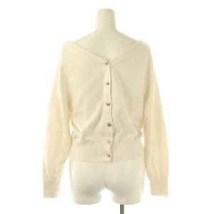 24AW 前後2wayハートボタンニット プルオーバー カーディガン 2 ホワイト /DF OS