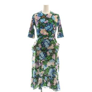 ロゴ フラワープリント ドッキングワンピース 34 マルチカラー 528602