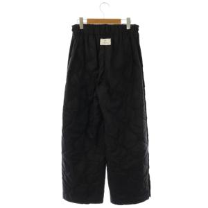 HYKE QUILTED PANTS キルティングパンツ 1 ブラック /DO OS