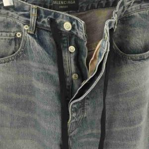 BALENCIAGA 24SS OVERSIZE BAGGY DENIM PANTS XXS ブルー