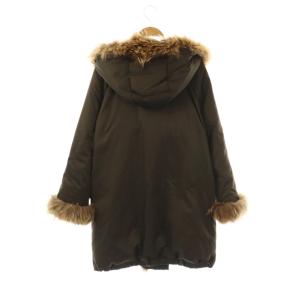 GRACE CONTINENTAL フェイクファー ダウンコート アウター 36 カーキブラウン /CX OS
