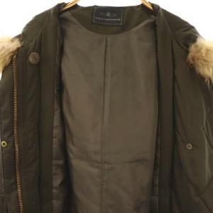 GRACE CONTINENTAL フェイクファー ダウンコート アウター 36 カーキブラウン /CX OS