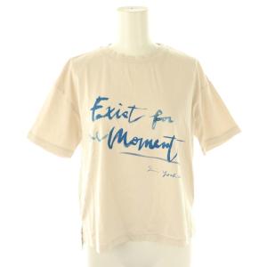 25SS ロゴコラボTシャツ カットソー 半袖 36 ベージュ /HK OS