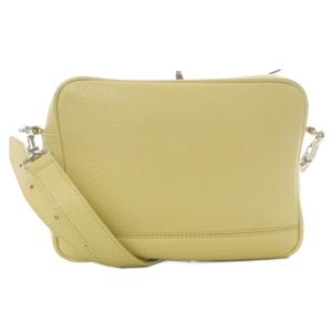 レザー 2way クロスボディ ショルダーバッグ 黄色 イエロー /SR