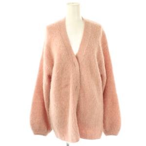 フラッフィーカーディガン ニット 長袖 F ピンク /HK OS
