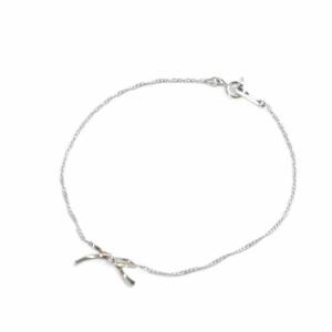 リボンモチーフ ブレスレット 925 シルバー /SR