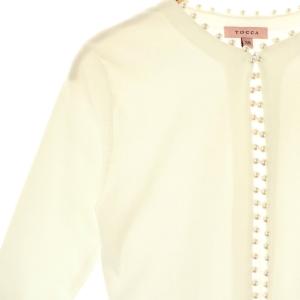 TOCCA BOULE BLACHE ボレロ パール XS オフホワイト /DO OS