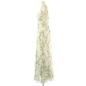 Mystrada 24SS カシュクールプリントワンピ ワンピース ロング 38 ホワイト /HK OS