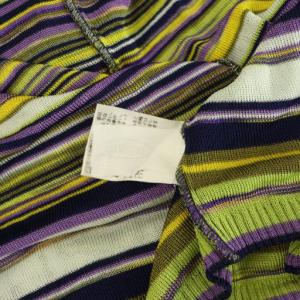 MISSONI ボーダー ニット カーディガン 長袖 イタリア製 11 マルチカラー /MY OS
