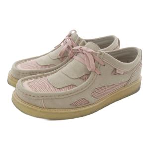 オリジナルズ UNION Wallabee UNLA シューズ スエード ロゴ UK9 グレージュ ピンク