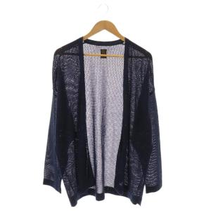24SS NO COLLAR MESH CARDIGAN カーディガン ニット 2 ネイビー /DF OS