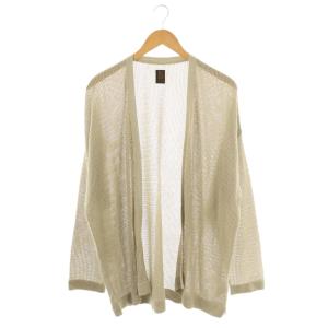 24SS NO COLLAR MESH CARDIGAN カーディガン ニット 前開きトッパー 2 グレー
