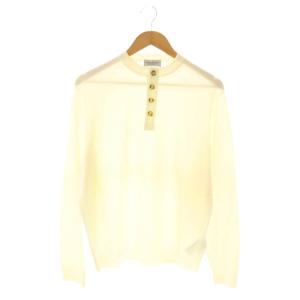 LECHOPPE別注 WELLER ヘンリーネック ニット プルオーバー M アイボリー