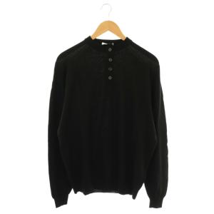 LECHOPPE別注 WELLER ヘンリーネック ニット プルオーバー M ブラック