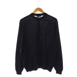 JOHN SMEDLEY LECHOPPE別注 WELLER ヘンリーネック ニット プルオーバー M ネイビー