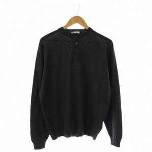 LECHOPPE別注 WELLER ヘンリーネック ニット プルオーバー M ダークグレー