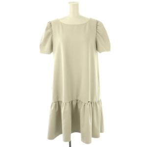 ベーシック basic リラテックドレス UVカット機能付 ワンピース ひざ丈 36 ライトグレー /DF