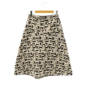 ANAYI 23SS オードトワレジャガード後ろ切り替えスカート 36 マルチカラー /DO OS