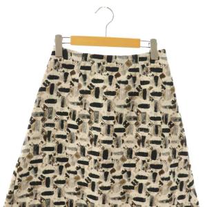 ANAYI 23SS オードトワレジャガード後ろ切り替えスカート 36 マルチカラー /DO OS