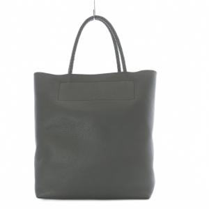 チェスタ レザートートバッグ ハンドバッグ グレー /YO15