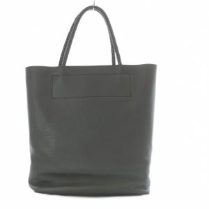 HIROFU チェスタ レザートートバッグ ハンドバッグ グレー /YO15