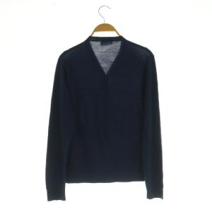 MARGARET HOWELL × ジョンスメドレー John Smedley Vネックカーディガン ニット 長袖 2 ネイビー /MY