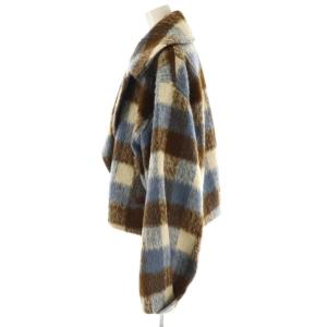 Lily Brown LilyBrown 24AW L.B CANDY STOCK ビジューダブルショート チェック F ブラウン ブルー /HK