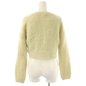 SNIDEL 24AW ビジューリボンカーデ カーディガン ニット F ライトグリーン /HK OS