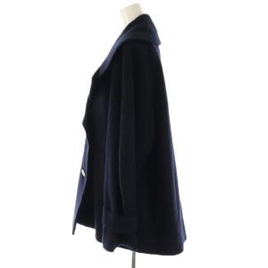 COCO DEAL 23AW オーバーサイズ ダブルブレストコート ミドル丈 2 ネイビー /HK OS