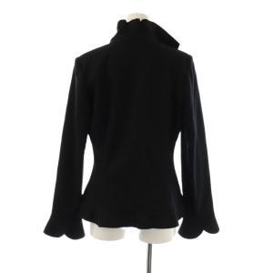 NARA CAMICIE スカート スーツ セットアップ ジャケット ラッフル 2 ブラック /ES OS