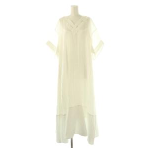 25SS ワッシャーシアーワンピース 38 ホワイト