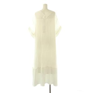 ADORE 25SS ワッシャーシアーワンピース 38 ホワイト
