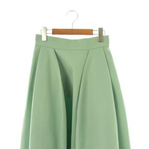 ADORE 25SS ドライミドルジョーゼットスカート フレア ロング 36 ミント /HK OS