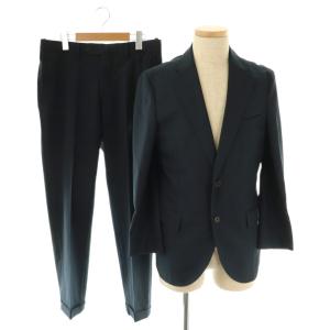 スーツ セットアップ TROTTER ハイストレッチメッシュ ジャケット パンツ 40 40R ネイビー