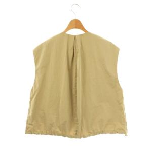 NOBLE 24SS ヴィンテージタフタスリーブレスブルゾン ベスト ベージュ /ES OS