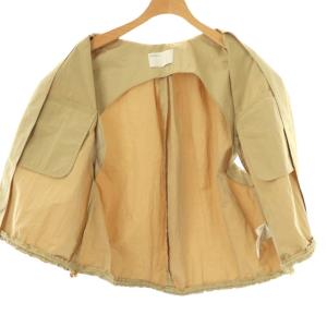 NOBLE 24SS ヴィンテージタフタスリーブレスブルゾン ベスト ベージュ /ES OS