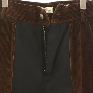 JOURNAL STANDARD kiaris vintage 23AW コールドッキングパンツ ストレート 38 茶 ブラウン 黒 ブラック