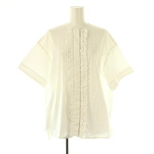 スカラップ刺繍サマーシャツ 36 オフホワイト /DO OS