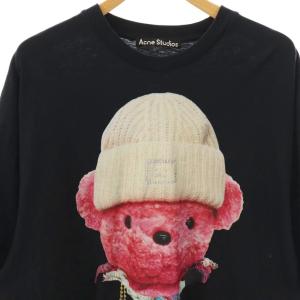 Acne Studios Printed cotton T-shirt Tシャツ カットソー 半袖 M ブラック マルチカラー /ES