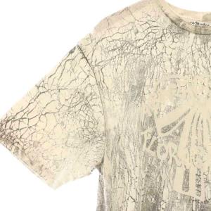 Acne Studios プラスタープリントTシャツ XS オフホワイト グレー