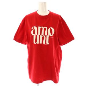 25年 amount T-shirt Tシャツ カットソー 半袖 F レッド /DF OS