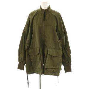 フレアMA-1ブルゾン ジャケット ジップアップ F カーキ /NR OS