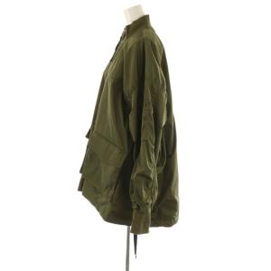 BEARDSLEY フレアMA-1ブルゾン ジャケット ジップアップ F カーキ /NR OS