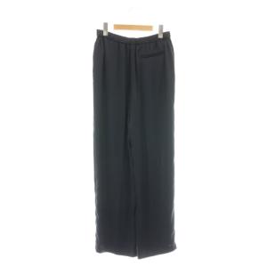 Theory 24SS Crushed Satin Wide Pull On J パンツ イージー サテン 0 ネイビー