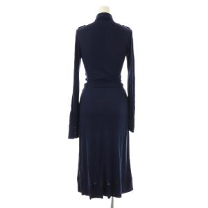 DSQUARED2 シャツワンピース ロング M ネイビー /ES OS