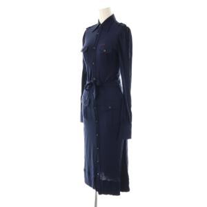 DSQUARED2 シャツワンピース ロング M ネイビー /ES OS