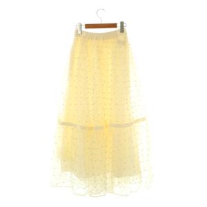 eimy istoire 24SS パールスタッズボリュームフレアスカート F アイボリー /DO OS