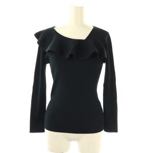 フリルリブニット カットソー 40 ネイビー /DO OS