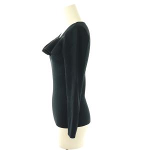 EPOCA フリルリブニット カットソー 40 ネイビー /DO OS